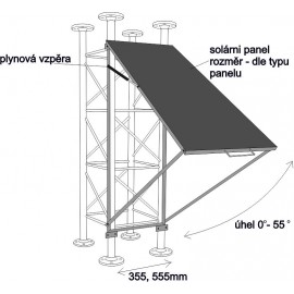 Naklápěcí držák solárního panelu pro PS